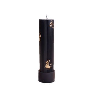 Velas Aromáticas Cilíndricas Negras Jinbo GM-044, Decoración para Bodas y Hogar, Fragancia - Product Image 4