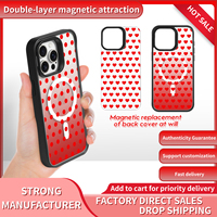 Carga inalámbrica Mag Magnetic Safe para iPhone 16 Pro Max 13 15 Pro 14 Plus E Funda de PC de doble capa dura translúcida