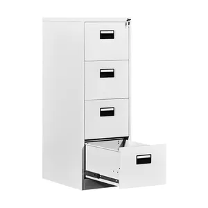 Vendita calda 4 cassetti documenti schedario in acciaio schedario verticale armadio in metallo a 4 cassetti - Product Image 5
