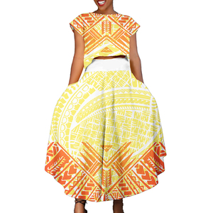 Abito Samoan Puletasi tradizione polinesiano tatuaggio <span class=keywords><strong>stampa</strong></span> abito Midi Tapa fiori stile etnico abiti Casual da sera donna - Product Image 6