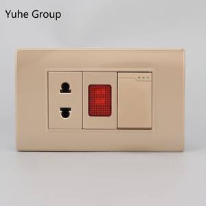 เต้ารับไฟฟ้าแบบ 6 ช่องมาตรฐานเอเชียตะวันออกเฉียงใต้ รุ่น 118 สำหรับห้องครัว พร้อมสวิตช์ติดผนัง - Product Image 5