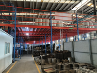 Sistema di Scaffalature Personalizzato Marca HONGXIN, Scaffale per Magazzino con Piattaforma al Secondo Piano, Soppalco in Acciaio per Carichi Pesanti
