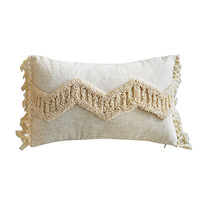 Taie d'oreiller pour canapé et salon, Style maison, à franges touffues, Style marocain, Offre Spéciale