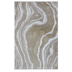 Alfombra de Baño Wilby 70x120cm, Color Beige Latte, Tejido Jacquard con Hilo de Algodón Reciclado, Marca Privada, Hecho en Turquía - Product Image 2