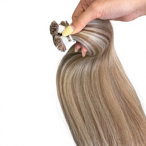 Extensiones de Cabello Humano Vietnamita Mini de Punta Plana, Súper Doble Trama, Cutícula Alineada, Color Piano, para Uso en Salón - Product Image 1