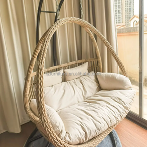 Muebles de exterior modernos de ratán, silla colgante de jardín natural, silla colgante de ratán para balcón. - Product Image 5