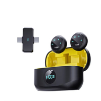 Microphone Lavalier Portable K31 Microphones sans fil Réduction du bruit Revers Mini micro d'entrevue avec charge d'écran d'affichage