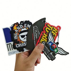 Désodorisant de voiture en papier personnalisé avec logo dessin animé, parfum au choix, OEM 2026, pas cher - Product Image 5