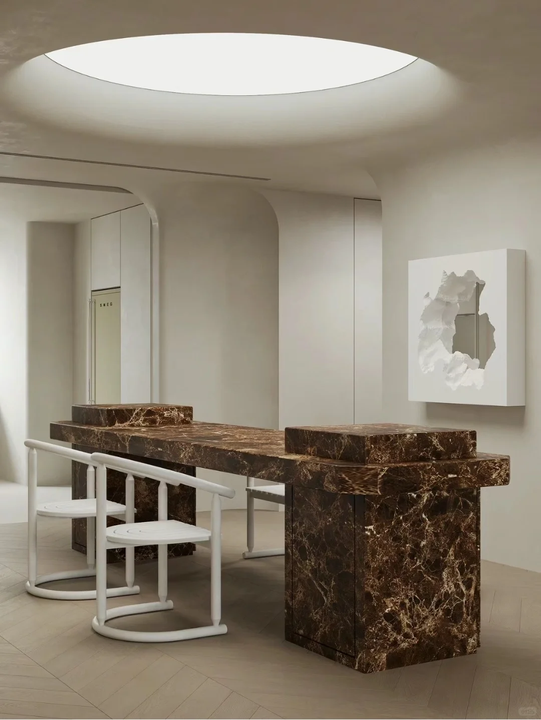 Natural Side Table Flooring Wall Tiles Stone Dark Emperador Marble For