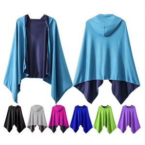 Serviette à capuche en microfibre en gros, rafraîchissement instantané, logo personnalisé, poncho de plage de luxe à séchage rapide pour le sport et la randonnée - Product Image 1