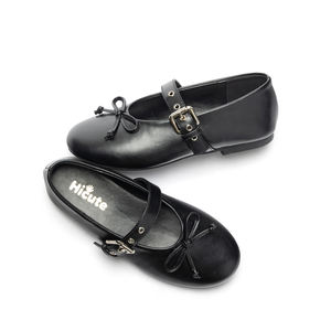 أحذية ماري جين معدنية ذهبية للفتيات من هايكيوت - أحذية أميرات للأطفال للحفلات والمدرسة مع فيونكة وإبزيم ونعل ناعم - Product Image 4