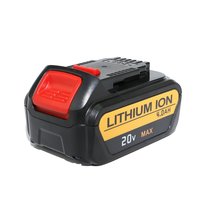 Vente flash - Batterie de remplacement rechargeable DEW DWB-LP08 certifiée CE RoHS 18V à cellules solides 18650 noire/jaune pour outil sans fil