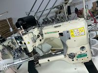 Machine à coudre d'occasion Yamato FD-62 à quatre aiguilles et quatre fils, à bras long, avec alimentation par le bras, moteur central, pour usage domestique