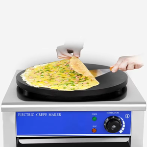 Machine à crêpes ANDUUK, machine à crêpes électrique portable en acier inoxydable pour la cuisine, prix - Product Image 3