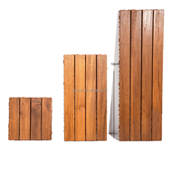 Dalles de terrasse extérieures en teck de Birmanie, Cumaru, Merbau, Kempas, Ipe, carrées, résistantes aux intempéries, emboîtables, écologiques, pour jardin et balcon