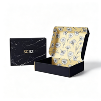 Boîtes en carton ondulé pliables de luxe personnalisées de haute qualité avec logo, imperméables, pelliculage mat, diverses couleurs pour l'expédition et l'envoi postal