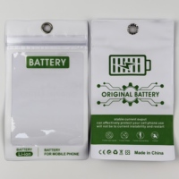 Emballage durable en PVC transparent imprimé en héliogravure pour batterie de téléphone portable avec œillet métallique