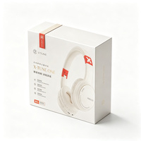 Boîte cadeau rigide de luxe personnalisée en carton avec fermeture magnétique dorée, recyclable, impression quadricolore pour l'emballage d'écouteurs