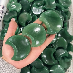 Cuenco de <span class=keywords><strong>luna</strong></span> de Aventurina <span class=keywords><strong>verde</strong></span> artesanal de cristal curativo al por mayor cristal natural pulido cuarzo para decoración del hogar - Product Image 1