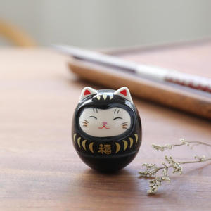 Poupées de style japonais Lande Daruma, <span class=keywords><strong>Maneki</strong></span> <span class=keywords><strong>Neko</strong></span>, ameublement de maison décoratif en céramique - Product Image 6