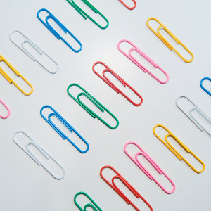 Clip de reliure pratique pour le bureau/l'école motif coloré <span class=keywords><strong>PVC</strong></span> plastique métal aimant organisation pratique Clips à revêtement de couleur - Product Image 3