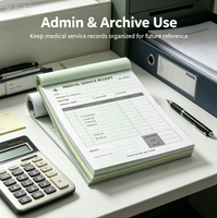 Carnet de commandes personnalisé à reliure parfaite, imprimé offset sur carton fantaisie, pour reçus de livraison de cuisine de restaurant