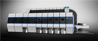 Machine à découper rotative à fentes, impression automatique 3,5 w, pour boîte en carton recourbée