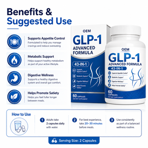 Capsule GLP-1 Private Label OEM, Complesso di Berberina White Label, Fornitura all'Ingrosso per il Benessere Metabolico da Struttura Certificata GMP - Product Image 4