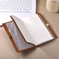 Cuir Personnalisé A5 B5 Taille Petit Document Organisateur Portefeuille Cahier Argent Cash Enveloppe Planificateur De Voyage 6 Anneaux Budget Binder