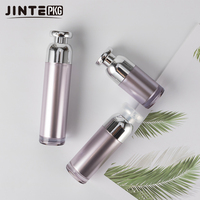 Emballage cosmétique facial sans air de luxe, vaporisateur à pompe, nouveau, 30 ml, 50 ml, 100 ml, plastique acrylique, pot à crème sans air, flacon de lotion
