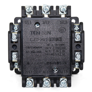 Contactor de CA Tengen CJT1 20A trifásico 380V para montaje en carril DIN - Product Image 1