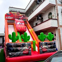Toboggan aquatique gonflable avec piscine pour enfants et adultes, toboggan aquatique de jardin extérieur, toboggan aquatique de parc aquatique en PVC de qualité commerciale