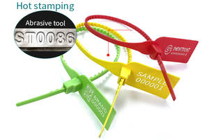 Sceau en plastique, prix fabricant, sceau à tirer pour extincteur, porte de camion, serrure de conteneur - Product Image 4
