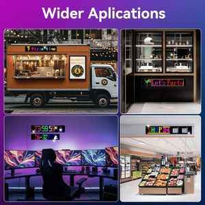 <b>LED</b> <b>Sign</b> 37x8in App Control Waterproof Flexible USB Powered Scrolling Display <b>Bar</b> <b>Sign</b> - Product Image 2