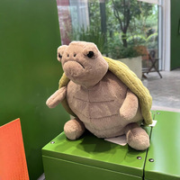 Peluche Tortue Timmy Britannique, Jouet Doux et Apaisant pour Enfants, Rembourrage en Coton PP, Hauteur de 31 cm à 50 cm