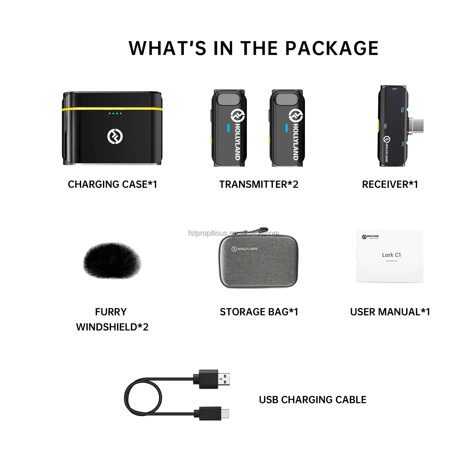Hollyland MOMA Lark C1 - Wireless Lavalier Microphone for Iphone