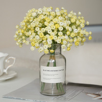 Nouvelles fleurs artificielles réalistes de haute qualité, bouquet de gypsophile moderne fait à la main pour la décoration de la maison et des mariages