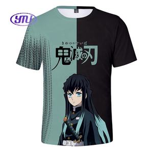 Unisex stampa digitale di abbigliamento produttori custom 3d t-<span class=keywords><strong>shirt</strong></span> in misto cotone poliestere anime shayer Demoned <span class=keywords><strong>Slayer</strong></span> - Product Image 2