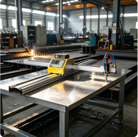 Machine de découpe plasma et à flamme CNC portable 1530 à double usage - Équipement de découpe adapté à l'acier au carbone et à l'acier inoxydable
