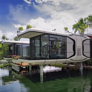 Maison-capsule spatiale de luxe, cabane mobile avec panneau <span class=keywords><strong>solaire</strong></span>, commande intelligente, <span class=keywords><strong>camping</strong></span> en plein air/hôtel modulaire, appartement, villa de plage - Product Image 1