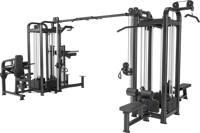 DGZ7002 Promotion : Appareil de musculation multifonctionnel 8 stations pour la maison, équipement de gym à domicile à charge par poulie