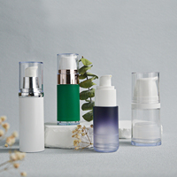 20ml 30ml fabrication de bouteille sans air en plastique sérum lotion pompe distributeur vide sans air visage peau bouteille