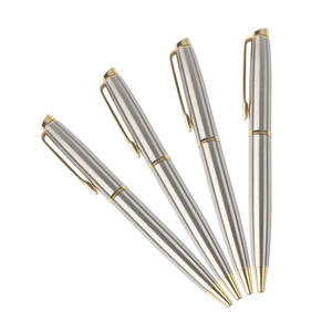 Stylos à bille promotionnels en métal mat, personnalisables avec logo, très demandés - Product Image 1