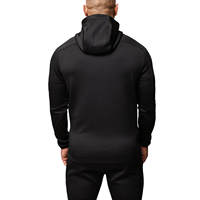 Grosir produsen bordir logo pakaian olahraga asam elastis dicuci Streetwear Jogging baju lari kasual