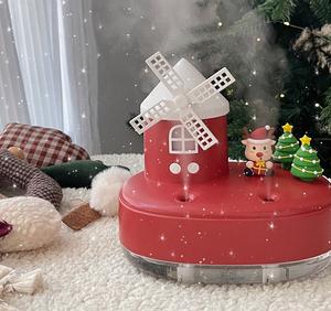 Boîte à musique moulin à vent pour chambre de bébé, humidificateur d'air, mini humidificateur à double pulvérisation mignon <span class=keywords><strong>Leo</strong></span>, grand humidificateur à brume - Product Image 2