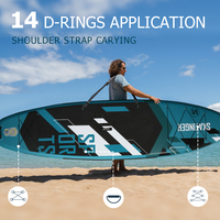 Planche de paddle gonflable Skatinger Sports Series 11'6"x35"x6" pour un plaisir polyvalent