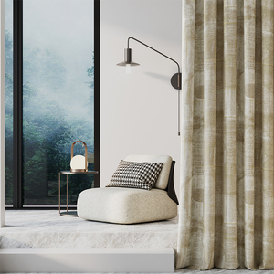 Tende oscuranti elettriche di lusso finestre Jacquard per il soggiorno camera da letto oscurando tende trasparenti - Product Image 1