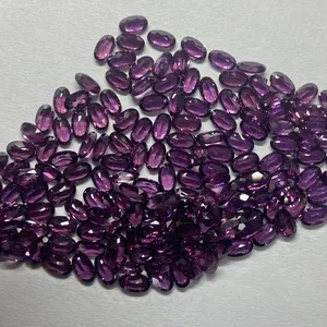 Oval Purple Garnet 3x5mm Loose Gemstone 100% Natural Brazil Oval Garnet Stone Natural