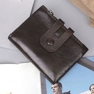 Cartera de Viaje Corta de Cuero Genuino con Bloqueo RFID para Pasaporte/Vacunación y Tarjetero, Personalizable al por Mayor - Product Image 3