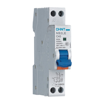 Disjoncteur différentiel intelligent Chint RCBO 25A 32A 40A 30mA 1P+N de Chine